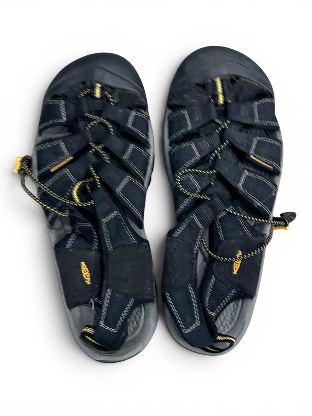 KEEN Newport H2 Sport Sandals Black Yellow Men’s Size 10 Water Hiking